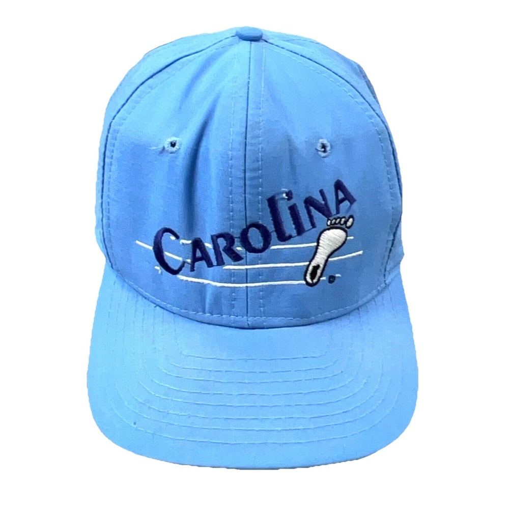 Vintage North Carolina Tar Heels‎ Snapback Hat Cap UNC Spell Out 90s Y2K Adult